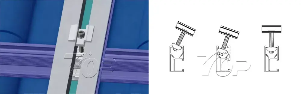 PV Aluminum Mid Clamps
